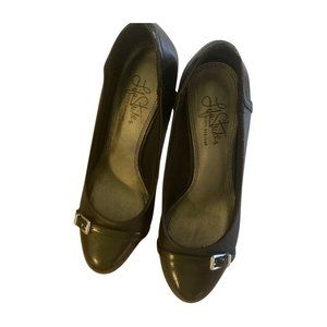 Lifestride Black Heels with Buckle